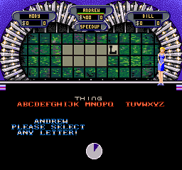 Wheel of Fortune: Deluxe Edition (SNES) screenshot: The speed round