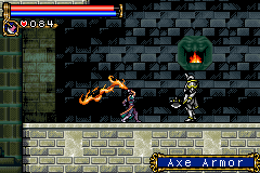 Castlevania: Circle of the Moon (Game Boy Advance) screenshot: Fighting Axe Armor