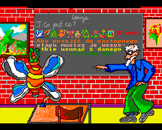 Bobo Kloc (Amiga) screenshot: In game instructions