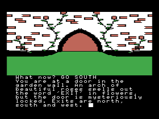 The Worm in Paradise (MSX) screenshot: Hmm an exit? But locked.