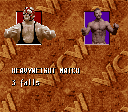 WCW SuperBrawl Wrestling (SNES) screenshot: Before a match begins