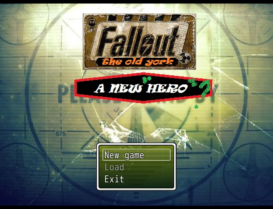 Fallout: The Old York - A New Hero (Windows) screenshot: Title screen with main menu