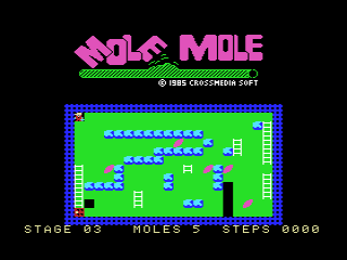 Mole Mole (MSX) screenshot: Stage 3