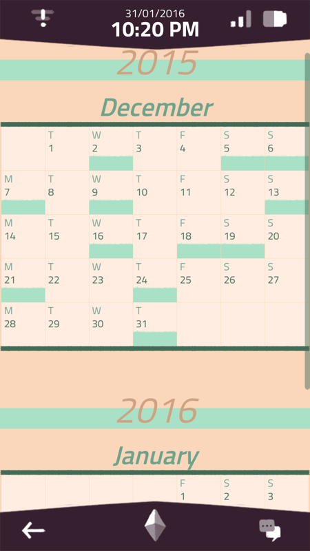 A Normal Lost Phone (Android) screenshot: The calendar