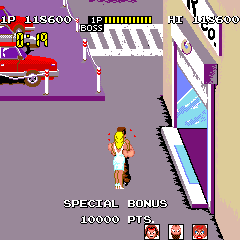 Renegade (Arcade) screenshot: The ending scene