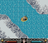 Indiana Jones and the Infernal Machine (Game Boy Color) screenshot: Level 4 - More of the river.