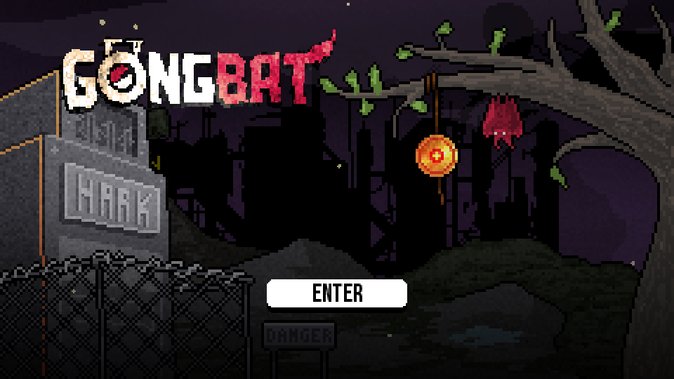 Gongbat (Windows) screenshot: Title screen