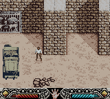 Indiana Jones and the Infernal Machine (Game Boy Color) screenshot: Level 2 - Russian dig at Babylon.