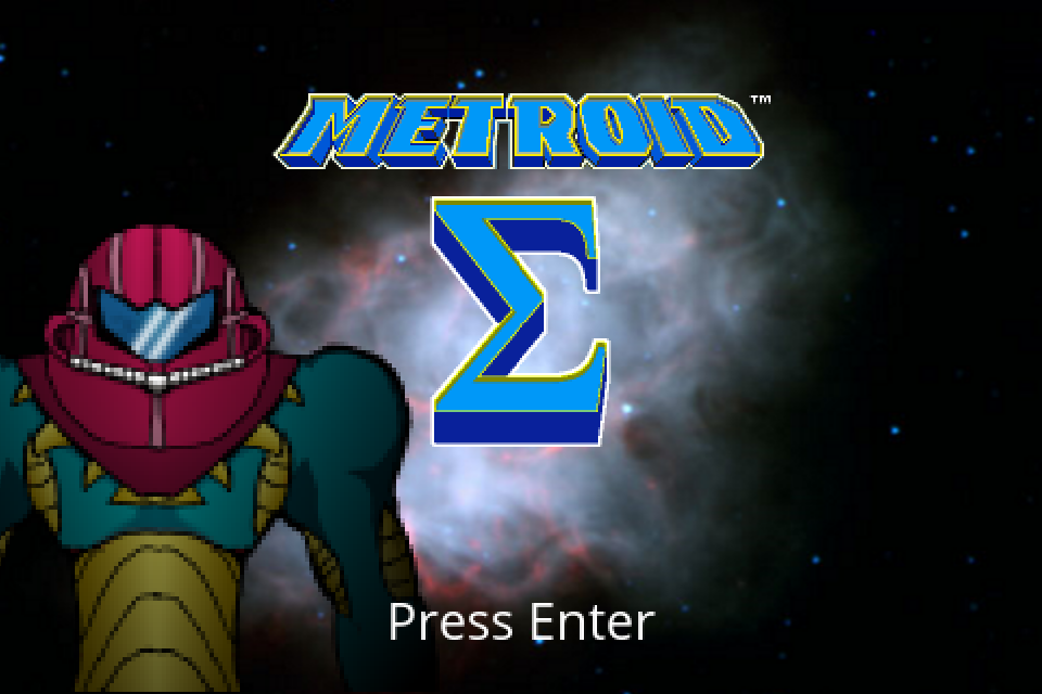 Metroid Sigma (Windows) screenshot: Title screen