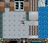 Indiana Jones and the Infernal Machine (Game Boy Color) screenshot: Level 3 - The river runs near here.