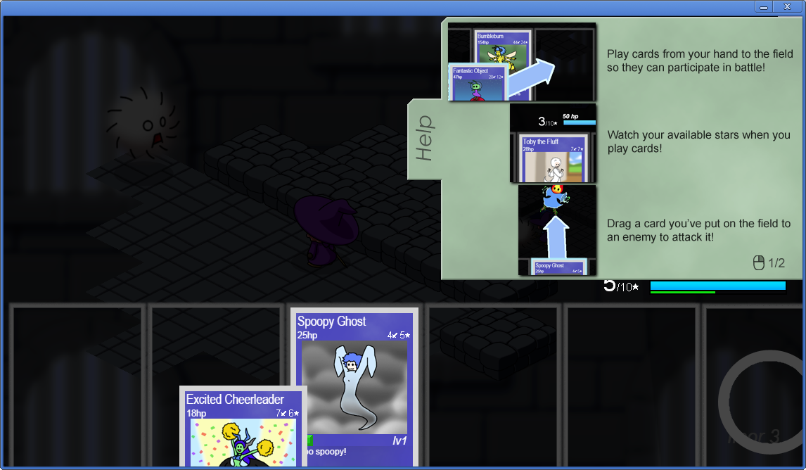 Tofu Tower (Windows) screenshot: In game help