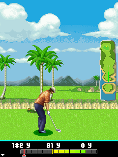 Pro Golf 2007 feat. Vijay Singh (J2ME) screenshot: Power bar charging