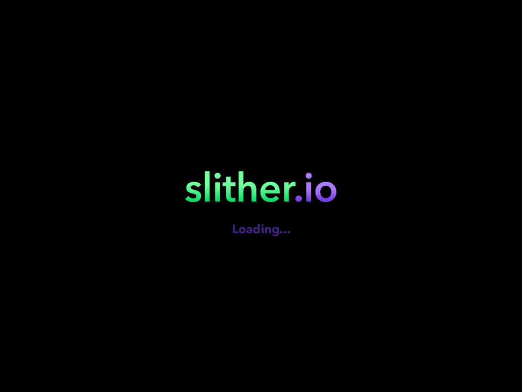 slither.io (iPad) screenshot: Second loading screen