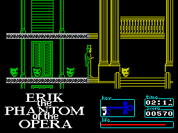Screenshot of Erik: Phantom of the Opera (ZX Spectrum, 1987