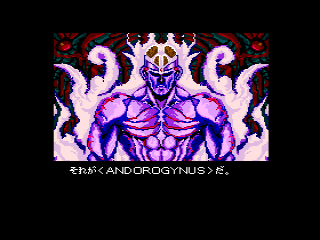 Han-Seimei Senki Andorogynus (MSX) screenshot: Andorogynus