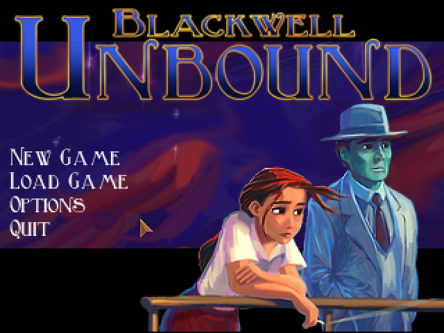 Blackwell Unbound (Macintosh) screenshot: Main menu