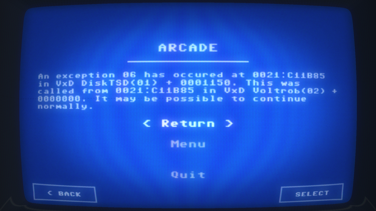 Kung Fury: Street Rage (Windows) screenshot: Don't be alarmed, this is only the pause screen.