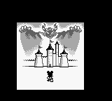 The Bugs Bunny Crazy Castle 2 (Game Boy) screenshot: Heading toward the castle.