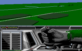 Falcon Operation: Firefight (Amiga) screenshot: Right-hand cockpit view