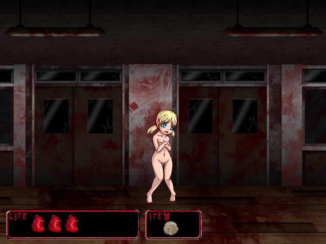 Splatter School (Windows) screenshot: Completely nude