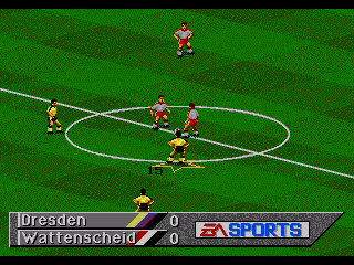 FIFA Soccer 95 (Genesis) screenshot: Kick off