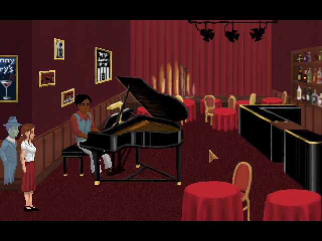 Blackwell Unbound (Macintosh) screenshot: At the night club
