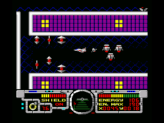 Fire Hawk: Thexder - The Second Contact (MSX) screenshot: Ah, I wandered into a dead end