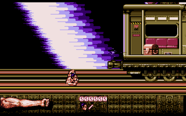 First Samurai (DOS) screenshot: Yes, you can fall off of it.