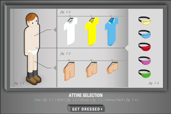 Five Minutes to Kill (Yourself) 2: Family Reunion (Browser) screenshot: You can also dress him in this game too.