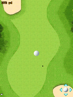 The Open Championship (J2ME) screenshot: Ball in the air