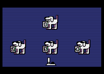 Fooblitzky (Atari 8-bit) screenshot: Ready for a four player game!