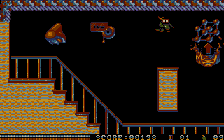 Flood (Atari ST) screenshot: An indoor level