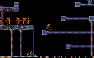 Flood (Atari ST) screenshot: Cute teddy bears. Or maybe not...