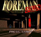 Foreman for Real (Game Gear) screenshot: Title screen