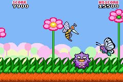 Flower Power (Game Boy Advance) screenshot: A sticky situation