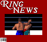 Foreman for Real (Game Gear) screenshot: George made the headlines