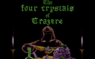 The Four Crystals of Trazere (Amiga) screenshot: Title screen