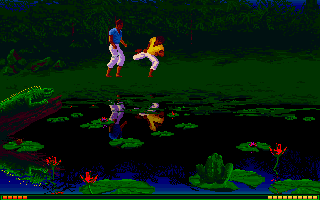 Freedom: Rebels in the Darkness (Amiga) screenshot: Fighting a henchman