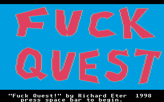 Fuck Quest (Atari ST) screenshot: Title screen