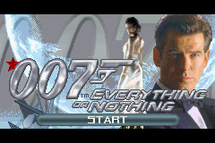 007: Everything or Nothing (Game Boy Advance) screenshot: Title screen.