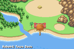 Frogger's Journey: The Forgotten Relic (Game Boy Advance) screenshot: Use the world map to move around the world