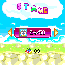 Fruit Factory (ExEn) screenshot: At the beginning of the game, you can select the level you want to play in the range of the level already visited.