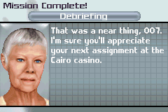007: Everything or Nothing (Game Boy Advance) screenshot: I really hope so...