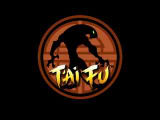 T'ai Fu: Wrath of the Tiger (PlayStation) screenshot: T'ai Fu logo.