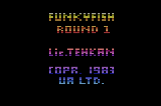 Funky Fish (Atari 2600) screenshot: Title screen