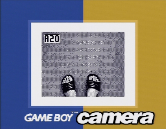 Game Boy Camera (included games) (Game Boy) screenshot: My feet.
