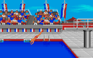 The Games: Summer Edition (Atari ST) screenshot: Springboard Diving