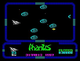 Game Over II (ZX Spectrum) screenshot: Who put those asteroids here?