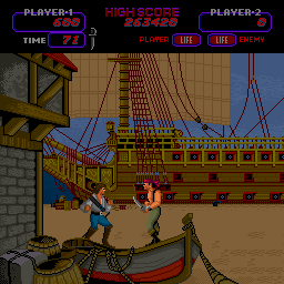 Buccaneers (Arcade) screenshot: Game starts