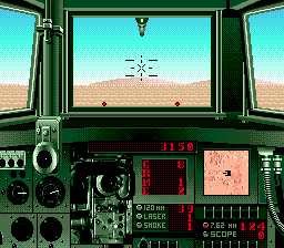 Garry Kitchen's Super Battletank: War in the Gulf (Genesis) screenshot: Destroyed...